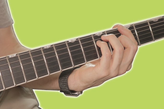 Barre chord with straight wrist
